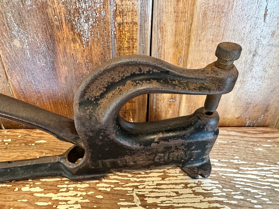 Patina Rusting Tool Antique Tool,little Giant Rivet Press Punch,adjustable,cast Iron,rusty ...