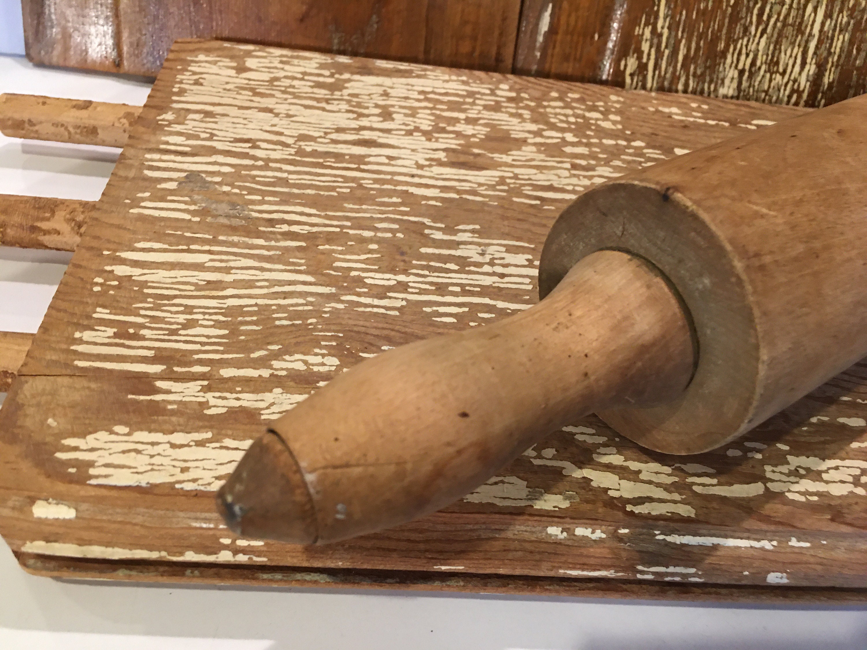 Großer Teigroller aus Holz,Teigrolle aus Nudelholz mit 45 cm Länge,professioneller Teigroller und Nudelholz