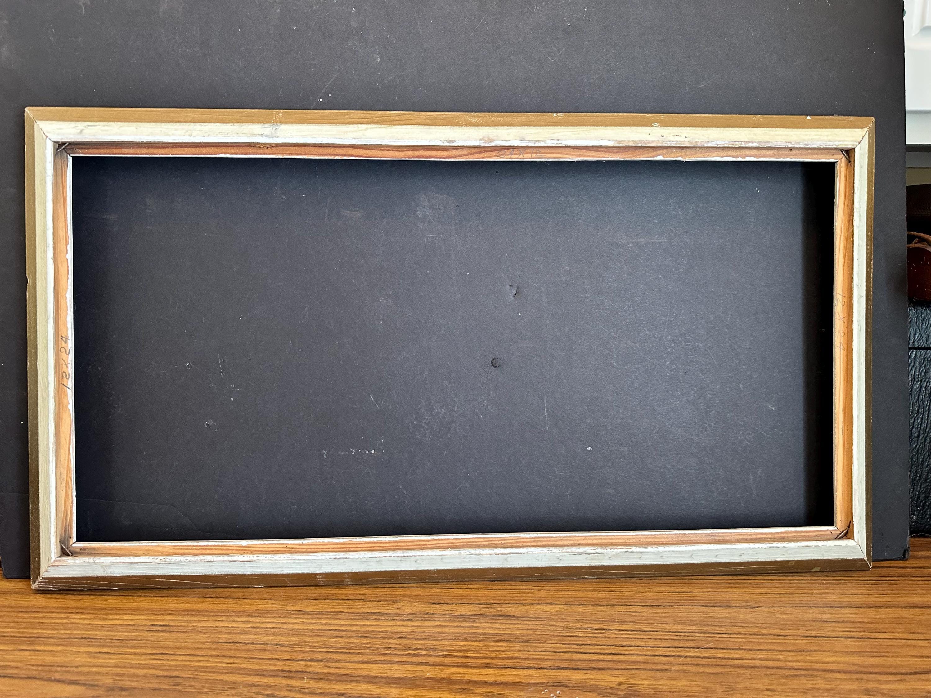 Large Gold and White Wood Picture Frames,beveled Wood,no Glass,white ...