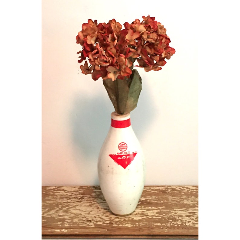 Bowling Pin Vase Brunswick Maxvultexamf Litewith Silk Etsy