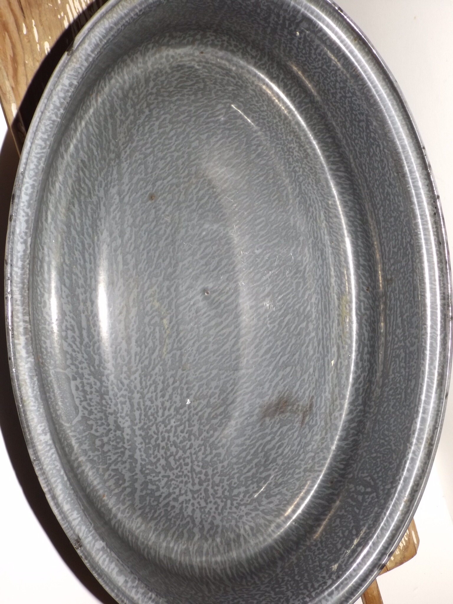 Nesco gray enamel roasting panturkey roastergray graniteware Etsy