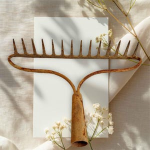 Gartenwerkzeug,Rechenkopf,Rechenkopf,14 Zinken, Gartengabel,14 Zinken,Gewächshaus Gartengabel,Rechenkopf,Rechenkopf,DIY