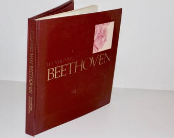 Ludwig van Beethoven book,Bicentenial Edition,1970,large hardcover book,coffee table book,Joseph Schmidt-Gorg,1770-1970,history of Beethoven