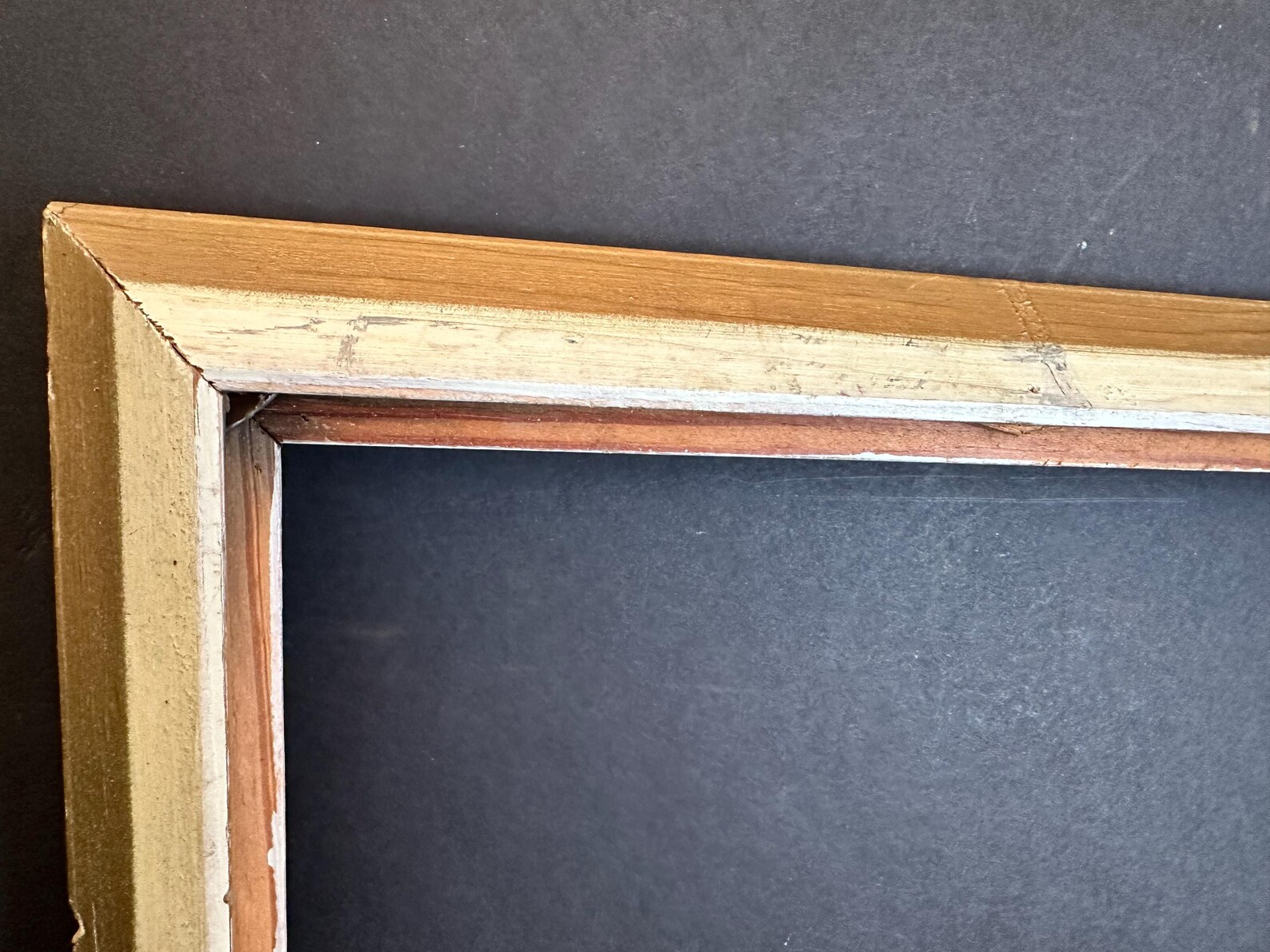 Large Gold and White Wood Picture Frames,beveled Wood,no Glass,white ...