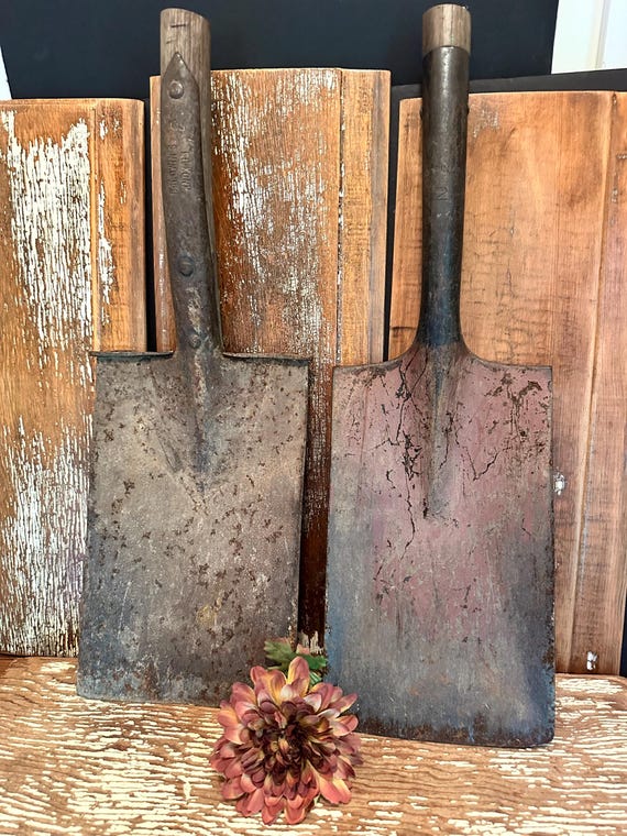Small Antique Rusty Shovel Head,pick One,no Handle,garden,outdoor