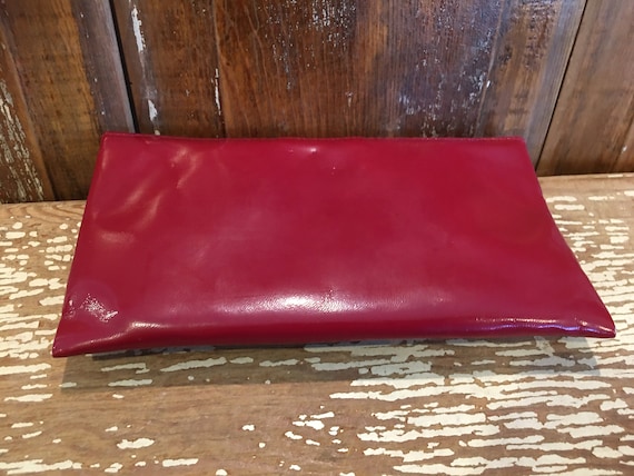 Small Red Estee Lauder Vinyl Clutch makeup Cosmetic Bag Purse retro small Evening Bag gatsby Style 8x4 Hand Bag compact Mirror Included Etsy Ireland