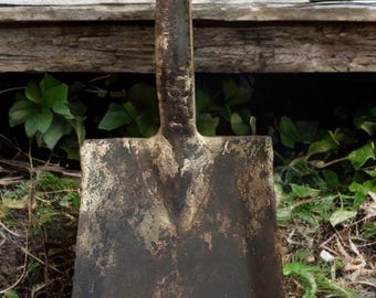 Antique Rusty Shovel Head,no Handle,garden,outdoor Tool,rustic,old