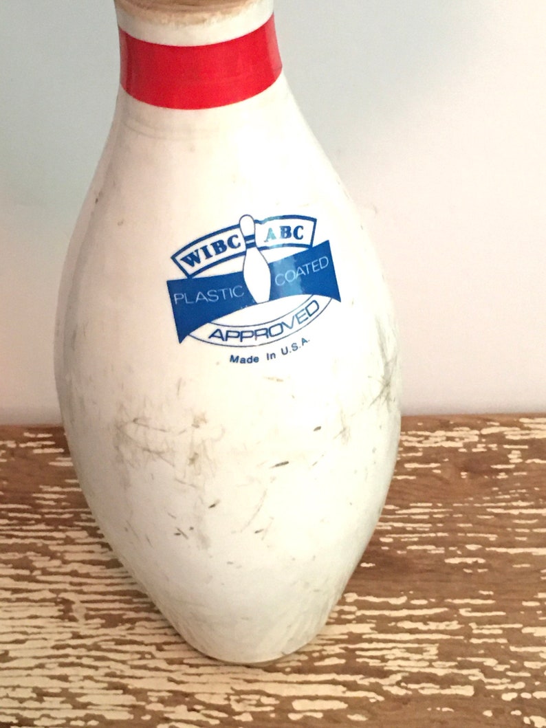 Bowling Pin Vase Brunswick Maxvultexamf Litewith Silk Etsy