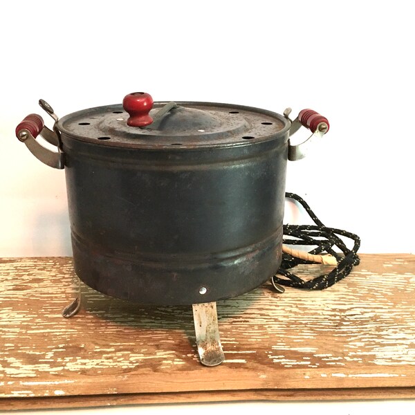 Antique Popcorn Popper Etsy