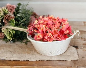 Wear Ever Passoire en aluminium, long manche, passoire de 20 cm (8 po.), passoire pour aliments, passoire pour cuisine, passoire en métal, passoire ancienne, passoire rustique