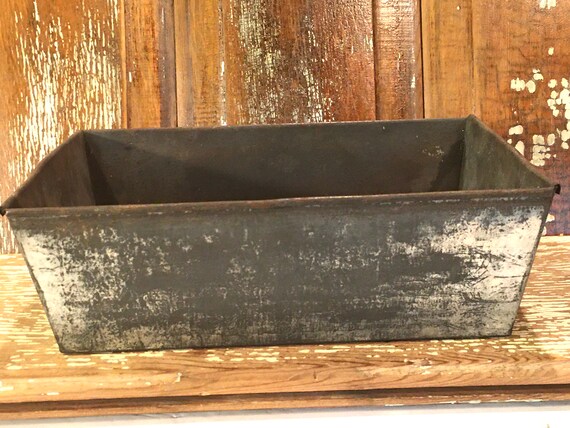 Primitive Folding Bread Loaf Pan,extra Large,12x8, Bread Pan,bakeware,metal Bread  Pans,rustic,farmhouse,centerpiece,envelope Ends,rusty 