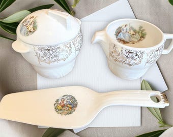 変色した銀メッキのティースプーン 6 本セット、銀、華やかな花柄の