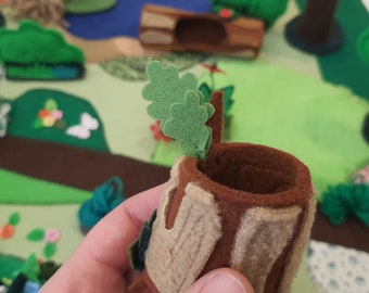 Felt  forest playscape with acsessories