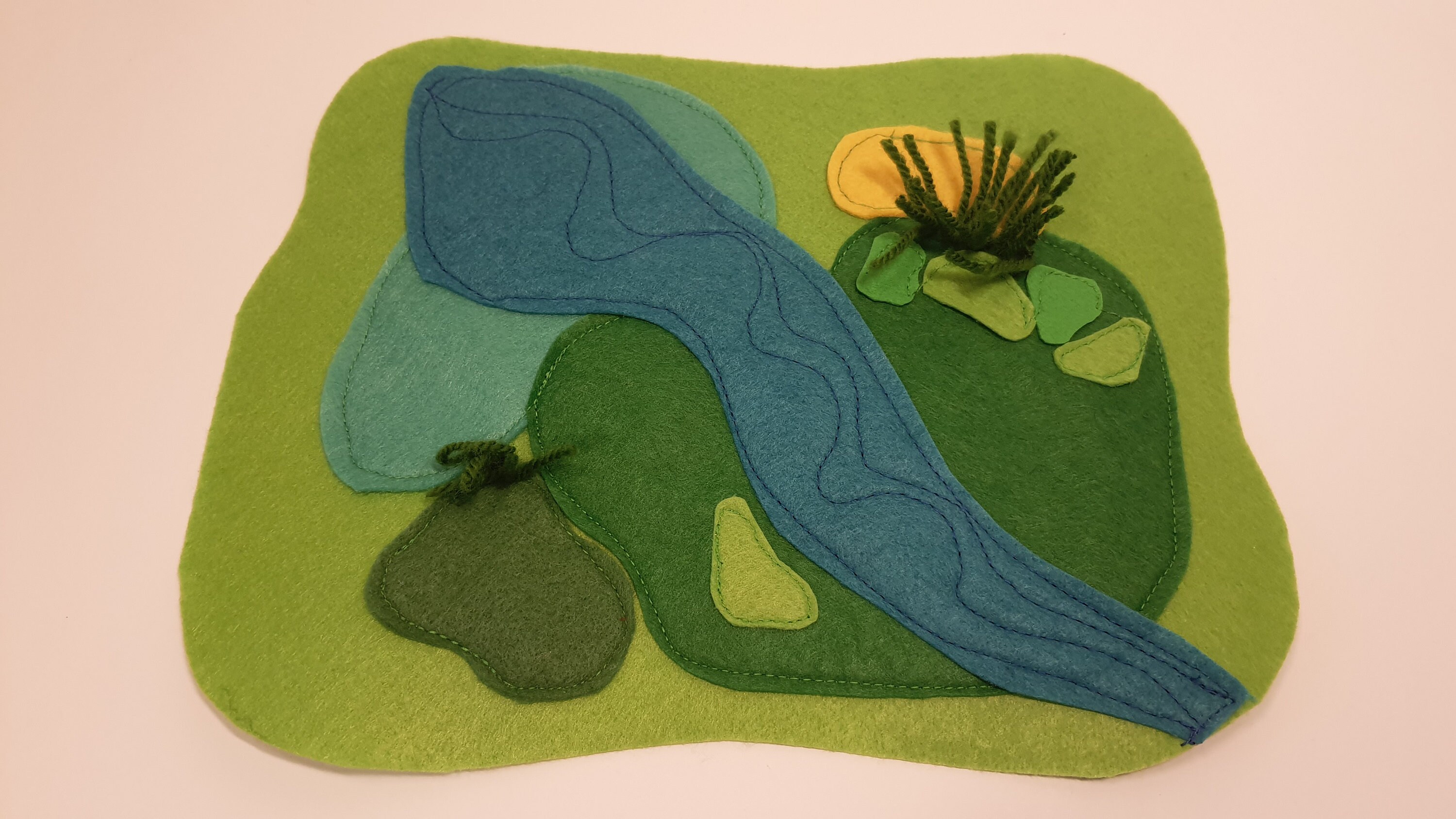 Felt play mat set of 3 small world plays Etsy