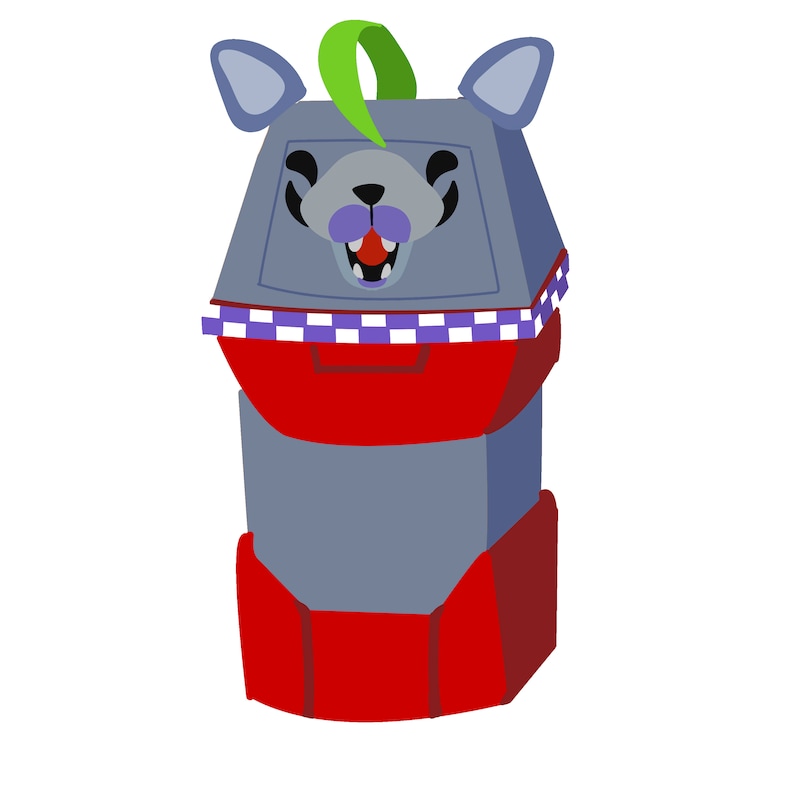 Five Nights at Freddy's Security Breach Trash Can Stickers Etsy