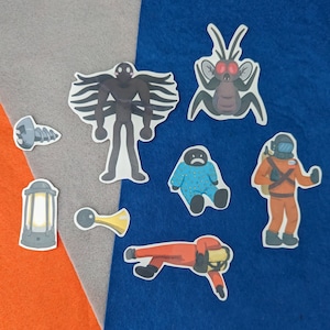 Lethal Company Sticker Pack (Hoarding Bug, Bracken, Screw, Horn, Plushie, Generator)