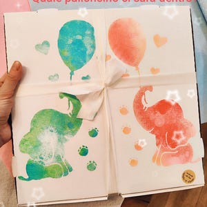 Annuncio gravidanza, Box per rilevare il genere, gender reveal box con regalo, sorpresa nonni, partner, regalo neonato, bambino e bambina