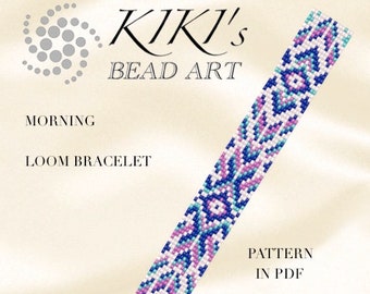 Bead loom pattern - Morning - ethnic inspired LOOM bracelet pattern in PDF instant download
