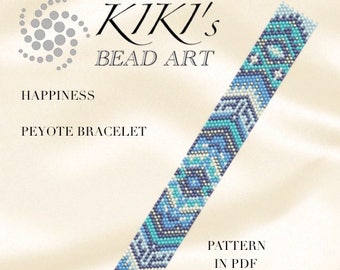 Snowman Line up Peyote Bracelet Pattern by Kristy Zgoda - Etsy