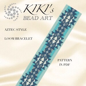 Bead Loom Pattern - Aztec Style LOOM Bracelet Pattern Set Ethnic ...