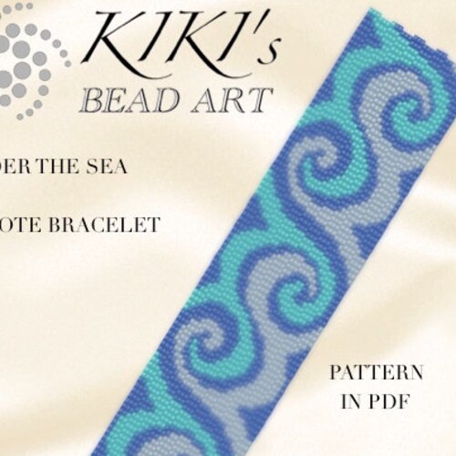 Celtic Pattern Peyote Bead Pattern Bracelet Cuff Bookmark | Etsy