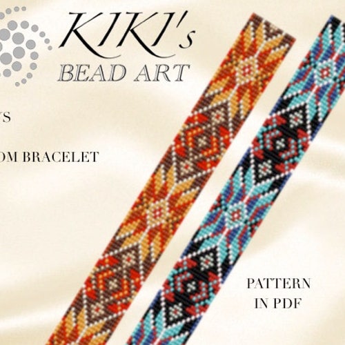Bead Loom Pattern Beading Loom Bracelet Pattern PDF Etsy
