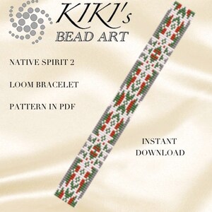 Bead loom pattern Native spirit LOOM bracelet pattern in PDF instant download image 2