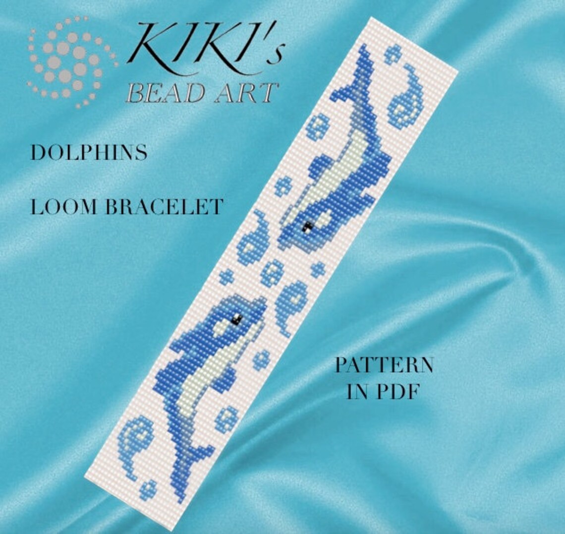 Bead loom pattern Dolphins LOOM bracelet PDF pattern Etsy