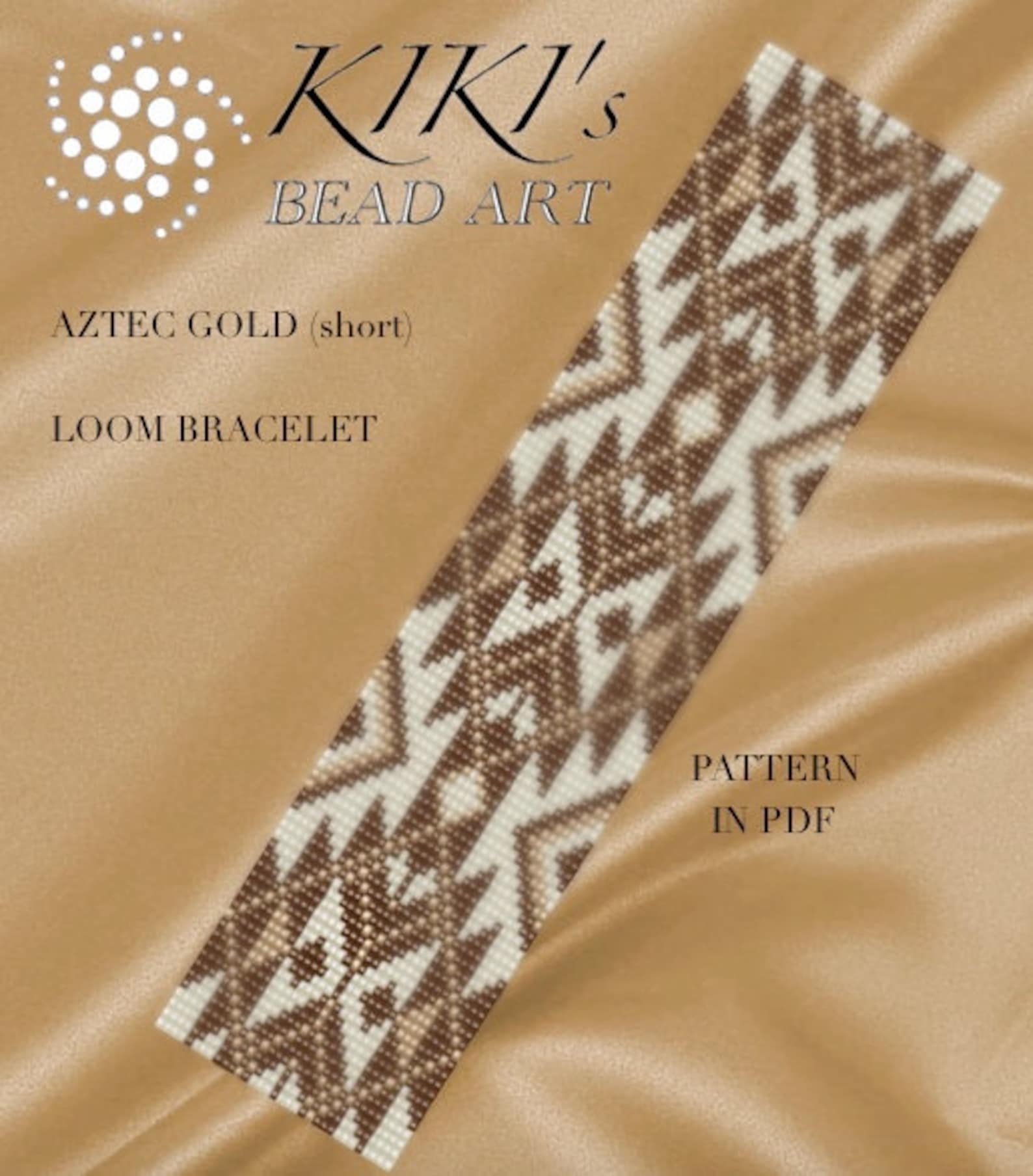 Bead Loom Pattern - Aztec Gold LOOM Bracelet PDF Pattern Instant ...