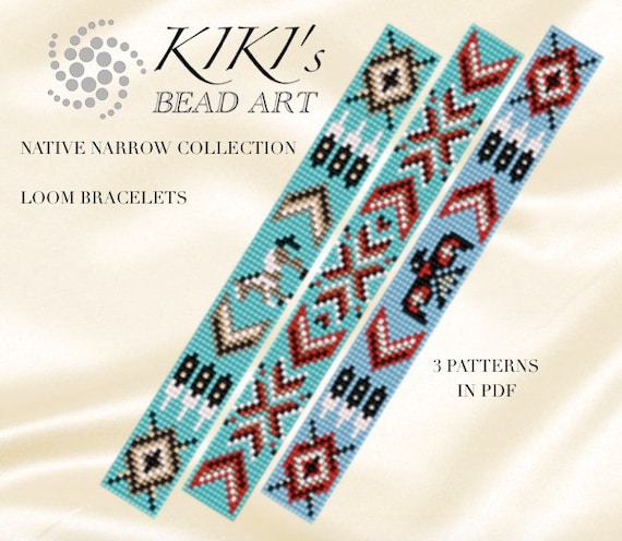 Bead Loom Pattern Native Inspired LOOM Bracelet Patterns Set 