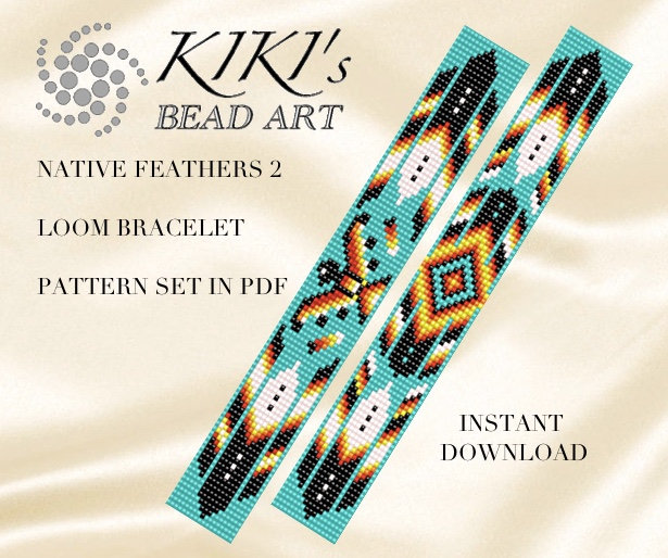 Bead Loom Pattern - Native Feathers 2 Ethnic Inspired LOOM