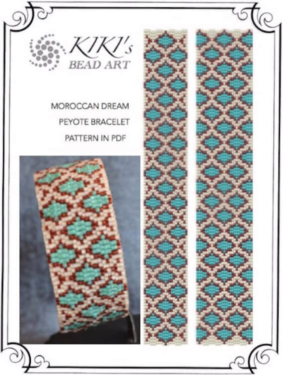 LOOM bead pattern, Loom bracelet pattern ethnic inspired native styled  Starline loom pattern set in PDF instant download