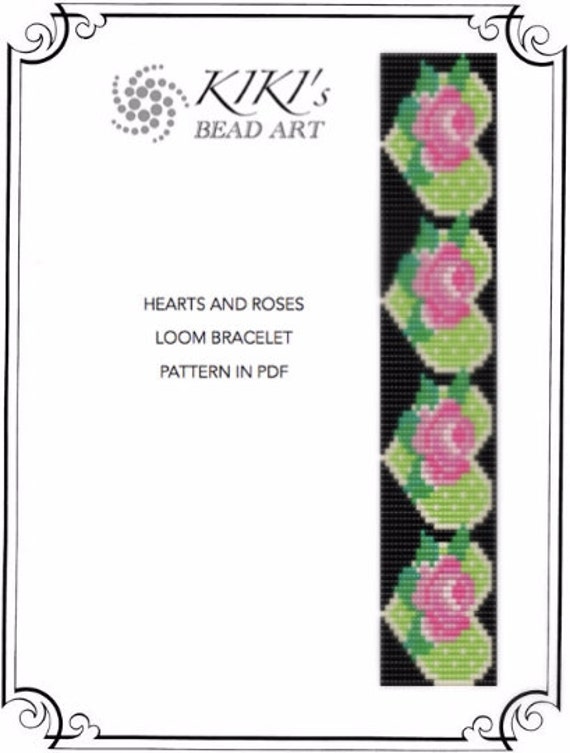 Heart Loom Bracelet Instant Download Pattern - Off the Beaded Path