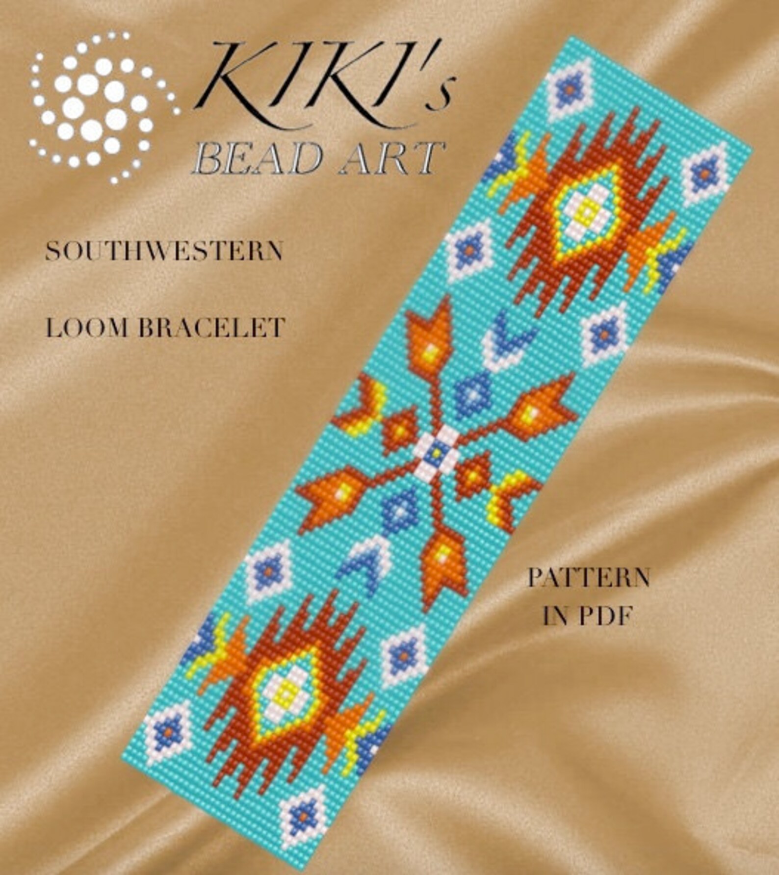 Bead loom pattern Southwestern ethnic inspired LOOM Etsy
