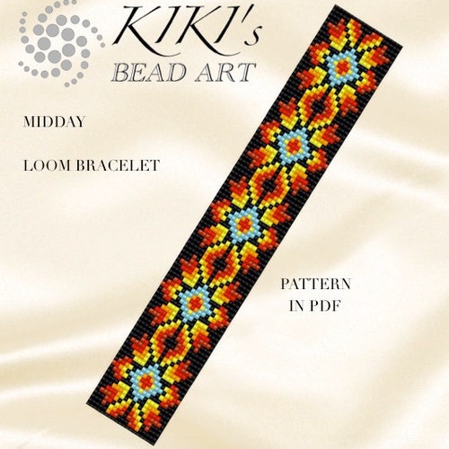 Bead Loom Pattern Beading Loom Bracelet Pattern PDF Etsy