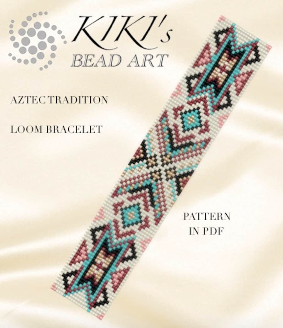 Bead Loom Pattern - Aztec Tradition LOOM Bracelet Pattern in PDF ...