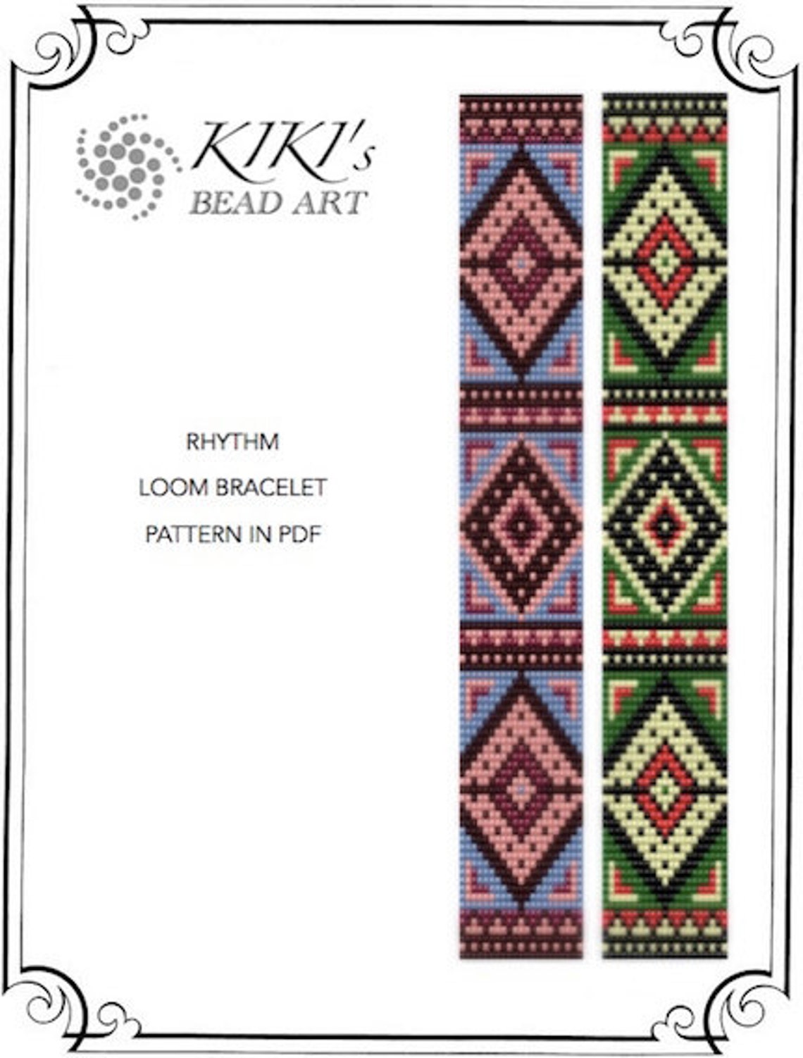 Bead Loom Pattern - Rhythm - Ethnic, Native Inspired LOOM Bracelet ...