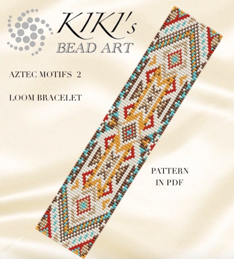 Bead loom pattern bracelet Aztec motifs LOOM bracelet pattern Etsy