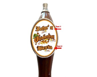 Custom Beer Tap Handle Oktoberfest Theme For Man Cave Kegerator