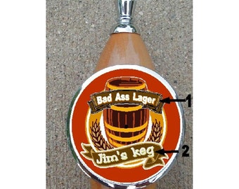 Custom Personalized Beer Tap Handle KegTheme For Man Cave Bar Kegerator