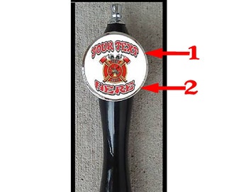 Firefighter Brotherhood Custom Wood Beer Tap Handle Beer Lover Gifts Fireman Gift Gift for Firefighters Personalized  Beer Tap Handle