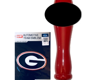 Georgia Bulldogs Emblem Beer Tap Handle  knob tapper for kegerator sign Kit