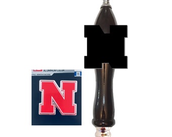 Nebraska Football Emblem Beer Tap Handle knob Kegerator Faucet KIT