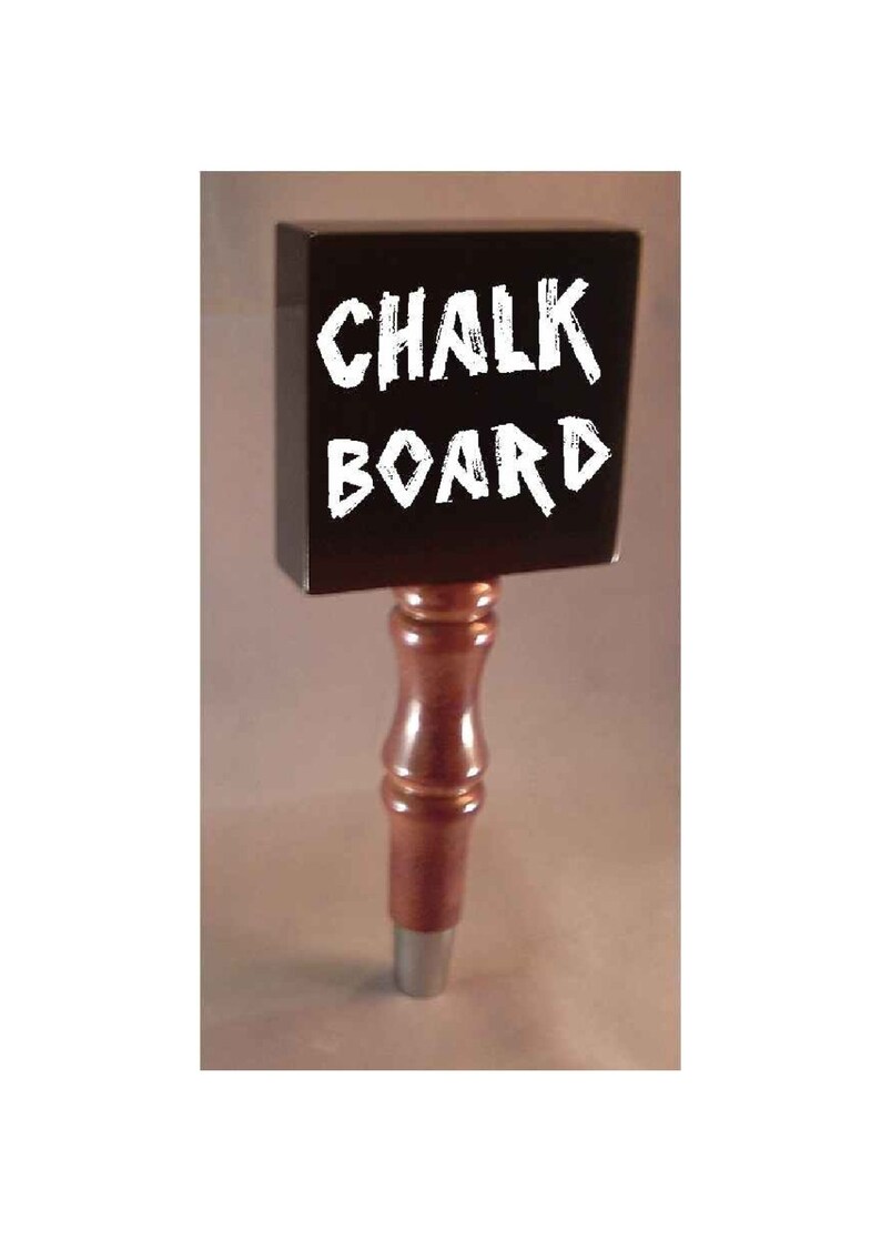 Custom Beer Tap Handle for Man Cave Kegerator Chalk Board Chalkboard Etsy