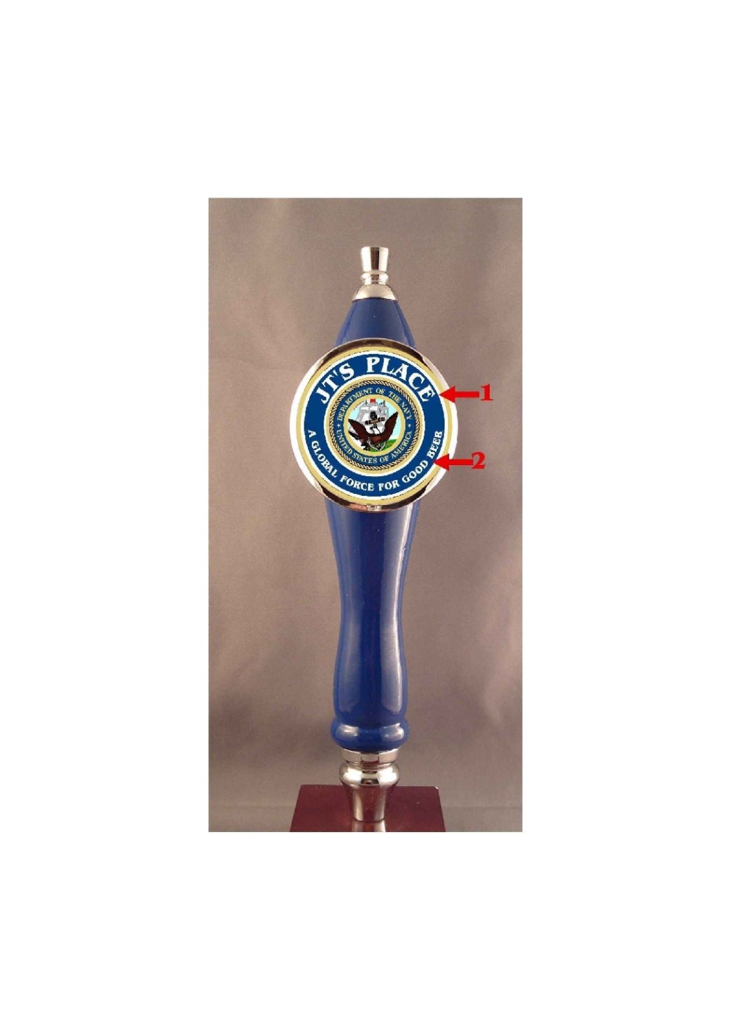 Custom Personalized Ship Beer Tap Handle knob tapper for Kegerator or Faucet 