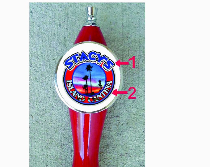 Custom Personalized Beer Tap Handle Add your Image Photo Great Gift Wedding Birthday Men's