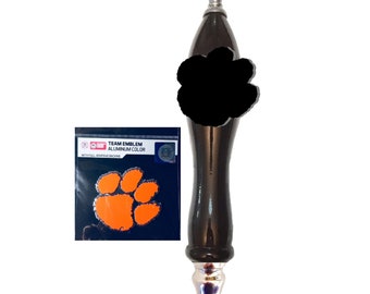 Clemson Tigers Emblem & Bierhahn Griff Knopf Tapper Knob für Kegerator Bar Schild Kit