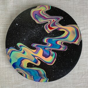Rainbow Road, Acrylic Painting, 12x12