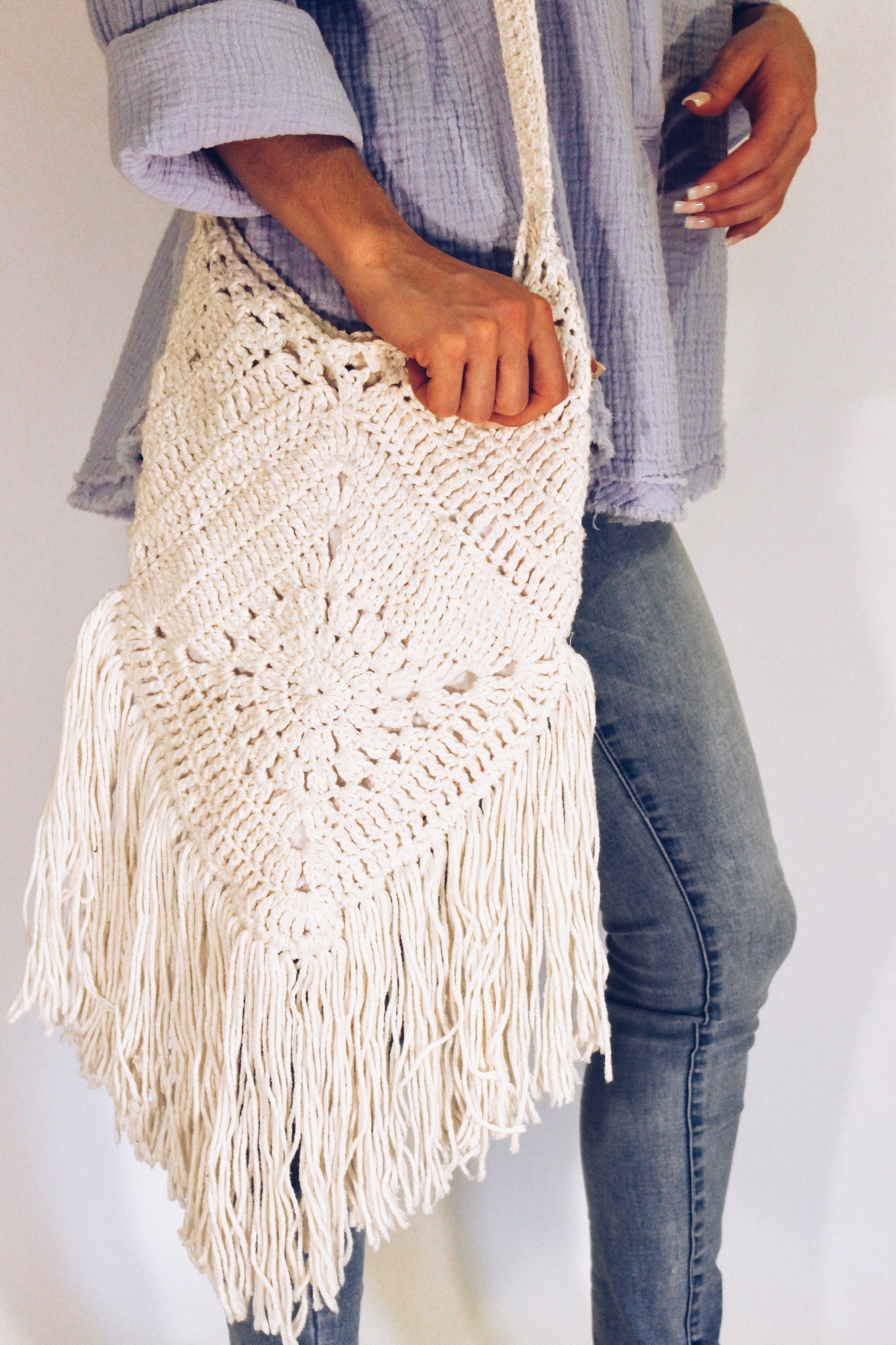 Fringe Crochet Purse Etsy