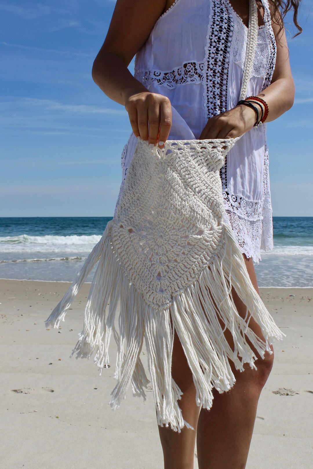Fringe Crochet Purse Etsy
